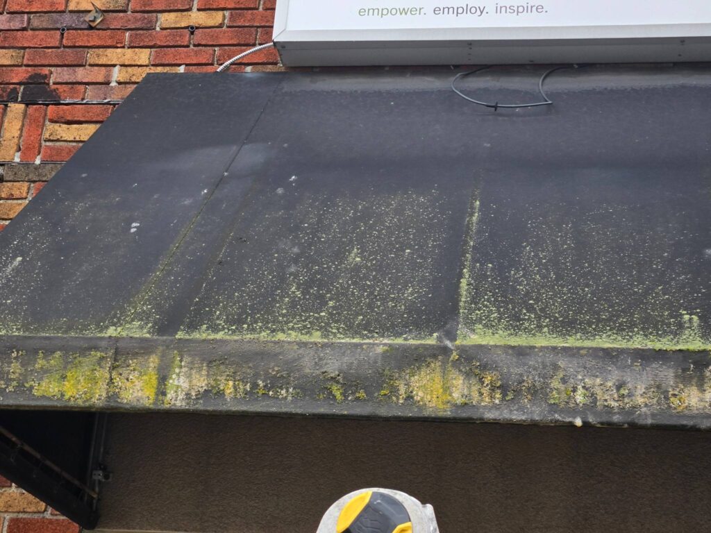 pressure washing awning