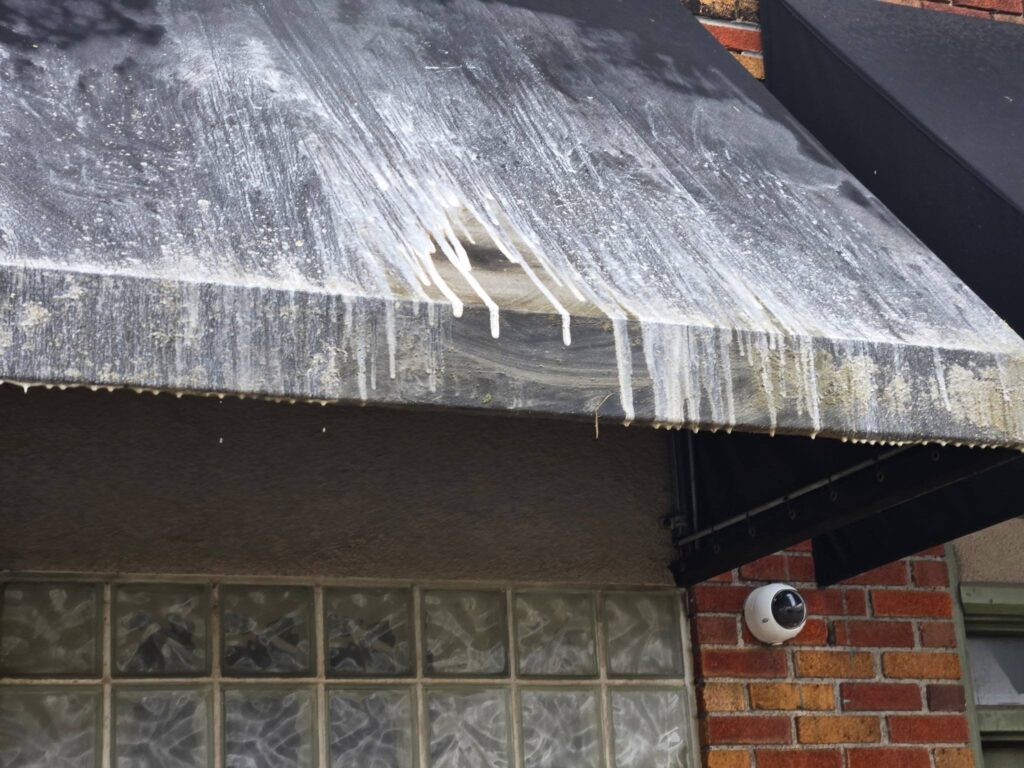 pressure cleaning awning