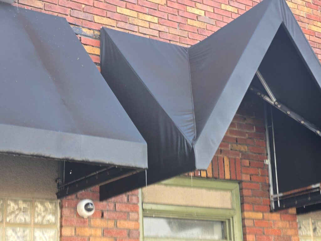 power washing awning